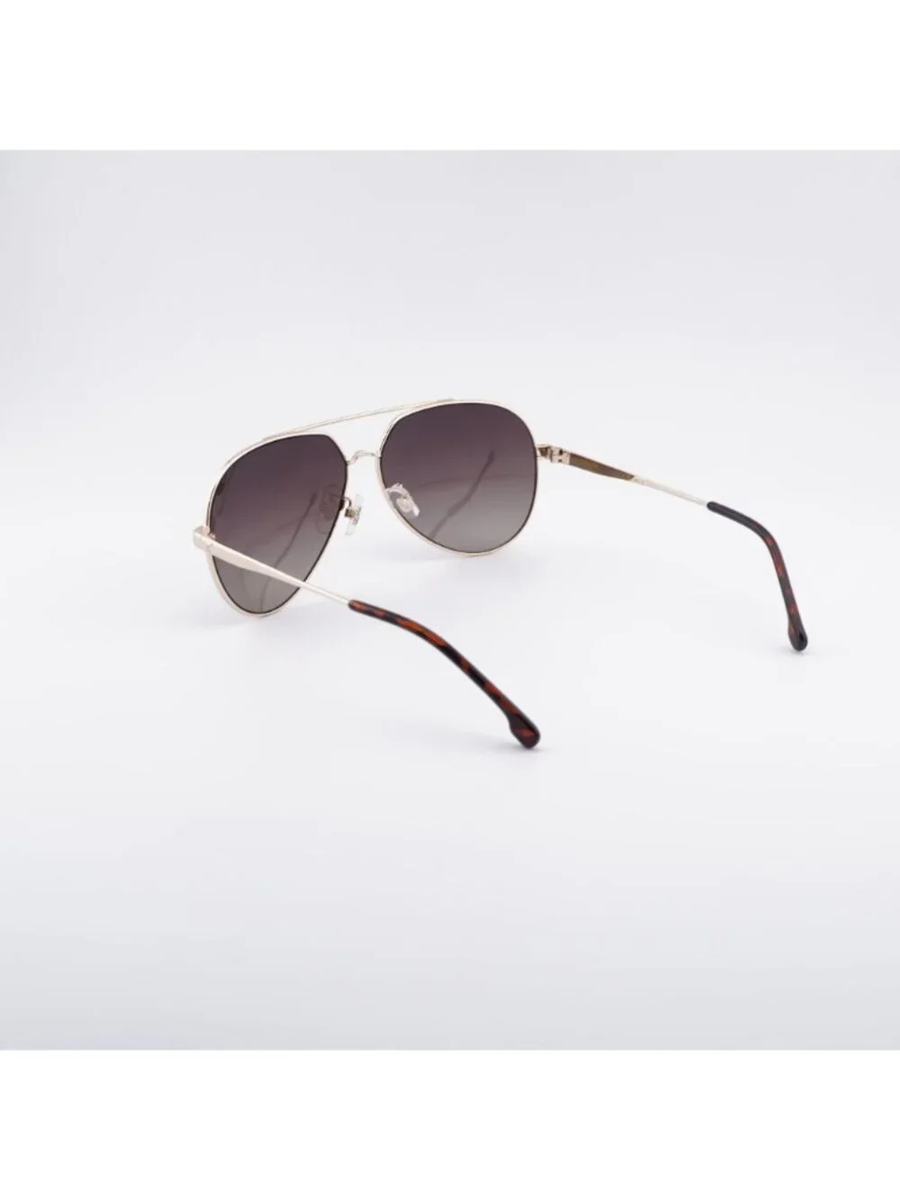 CARRERA 3005/S 006J LA Sunglasses Gold Aviator Frame, Brown Polarized Lenses